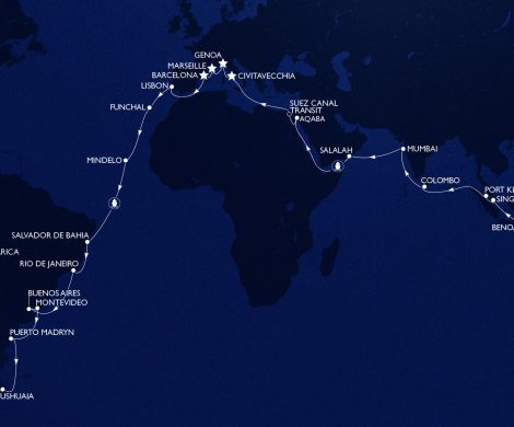 Die zweite MSC Weltreise im Jahr 2020 bietet eine neue Route, mit mehr als 40 Zielen in 23 Ländern an Bord der MSC Magnifica.