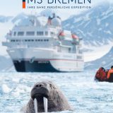 Der neue Katalog von Hapag-Lloyd Cruises für das Expeditionsschiff MS Bremen ist erschienen. Zwischen Februar 2019 und September 2020 gibt es eine Arktis-Umrundung in 72 Tagen, dazu kommen Fahrten von Argentinien nach Neuseeland und durch den Indischen Ozean.