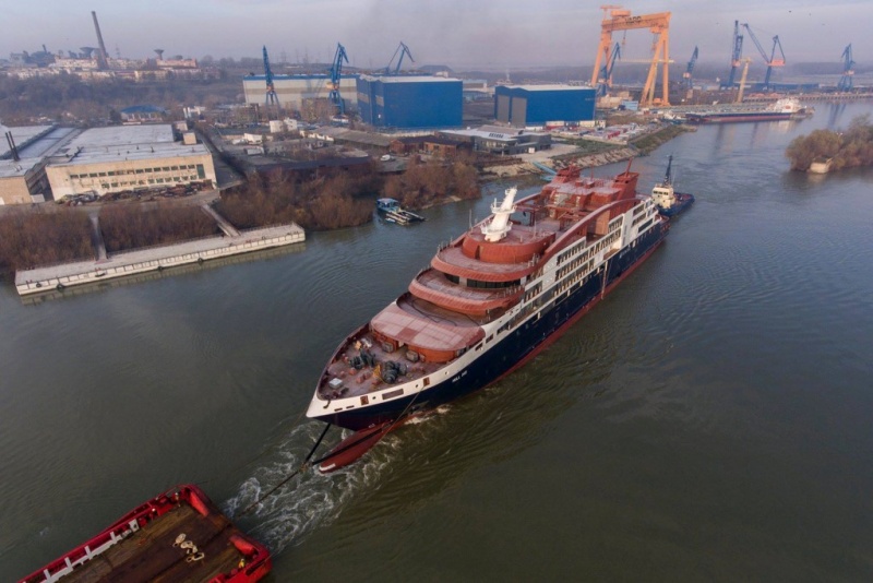 Die erste Bauphase für das erste der vier neuen Expeditionsschiffe der Ponant Explorer-Klasse, die Le Lapérouse, ist abgeschlossen.