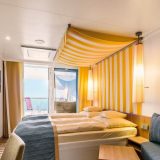 AIDA hat spezielle Kabinen für Familien auf den Schiffen AIDAperla und AIDAprima: die neuen Verandakabinen Deluxe mit Lounge für bis zu fünf Personen