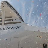 Mit der MSC Seaview ist das neueste Mitglied der MSC Kreuzfahrtflotte in Genua von Leinwandlegende Sophia Loren getauft worden.