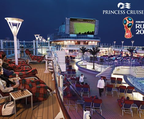 Passagiere von Princess Cruises (www.princesscruises.de) können die Fußball-WM in Russland auch während ihrer Kreuzfahrt hautnah erleben.