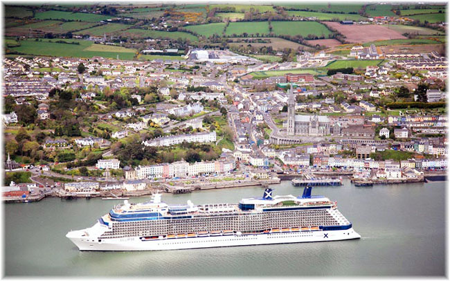 Der Hafen Cork wird in diesem Jahr 30 Prozent mehr Passagiere verzeichnen. 188.000 Passagiere, kommen bei 94 Anläufen von Kreuzfahrtschiffen nach Cobh