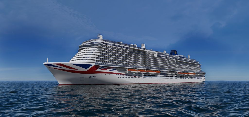 Das künftige Flaggschiff von P&O Cruises, die Iona, wird auf der Jungfernfahrt im Mai 2020 die Fjord-Landschaften im hohen Norden Europas ansteuern.
