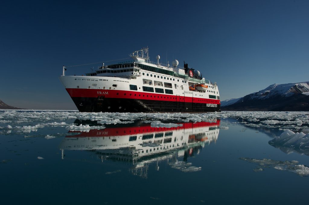 Hurtigruten lässt das Expeditionsschiff Fram umfassend modernisieren mit neuen Suiten, neuen Kabinen und umweltfreundlicheren Motoren