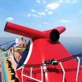Die weltweit erste Achterbahn auf dem Meer mit rund 244 Meter Länge wird auf dem neuen Carnival-Schiff Mardi Gras errichtet.