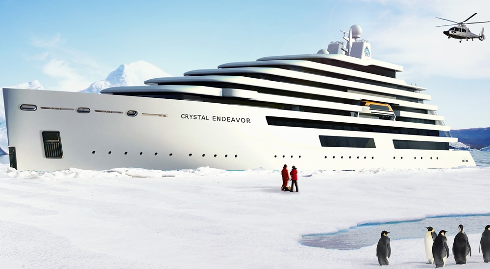 Die Schiffe der Endeavor-Klasse sind die weltgrößten Megayachten mit Eisklasse. Bis zu 200 Passagiere reisen mit ihnen in die Tropen und in Polarregionen.
