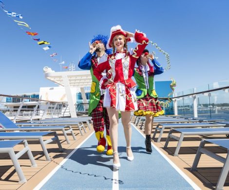 TUI Cruises hat nach der Taufhymne erneut ein Lied für ein Event schreiben lassen:Von der Kölner Band Klüngelköpp für dan Karneval auf dem Jeckliner