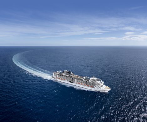MSC Cruises hat in der Werft Chantiers de l'Atlantique in Saint-Nazaire, wo das Schiff aktuell gebaut wird. das Aufschwimmen der MSC Grandiosa gefeiert.