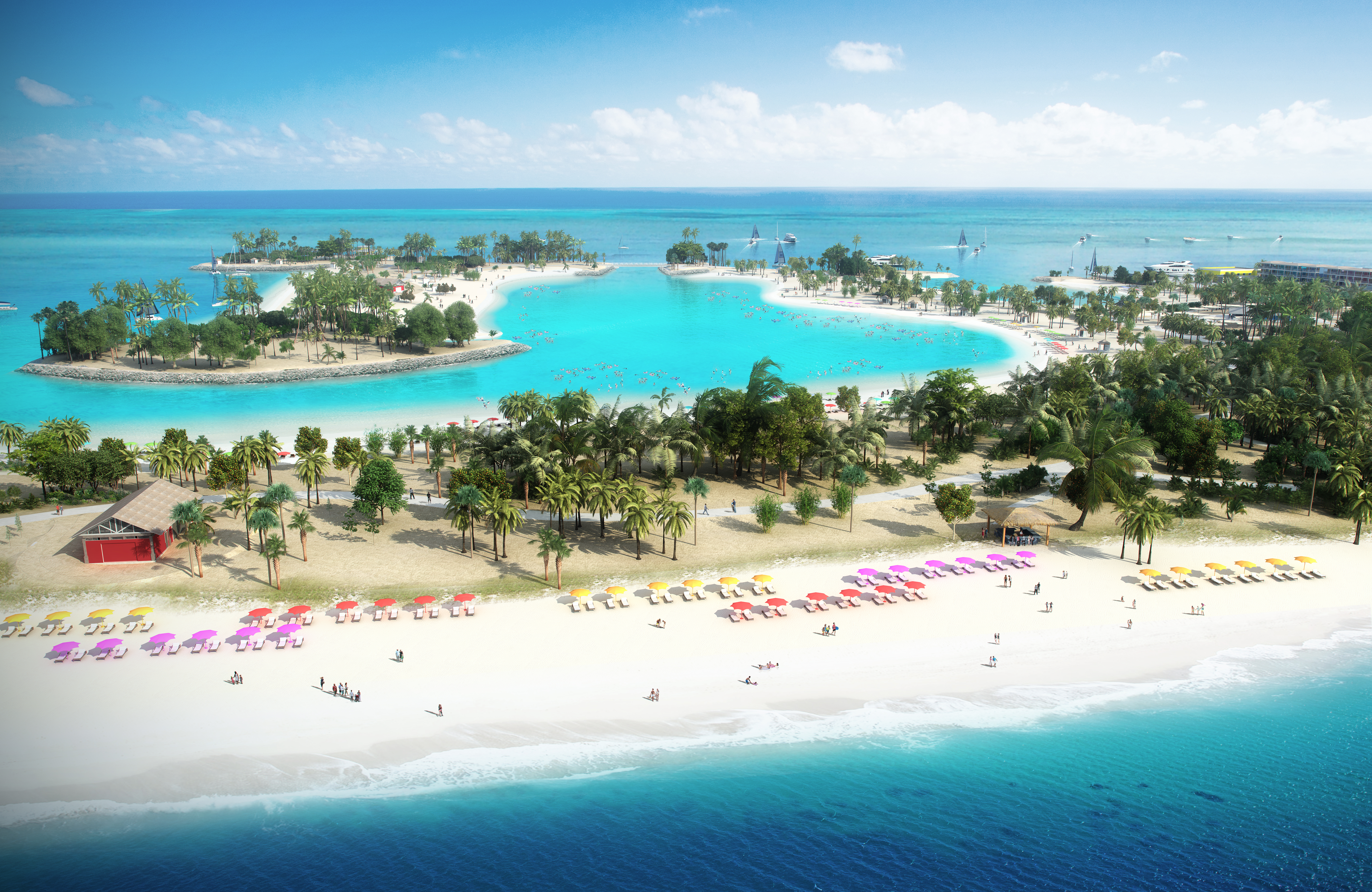 Ocean Kay, die neue Privatinsel von MSC in der Karibik, wird am 9. November eröffnet.Die Insel ist umgeben von 64 Quadratkilometern Meeresreservat
