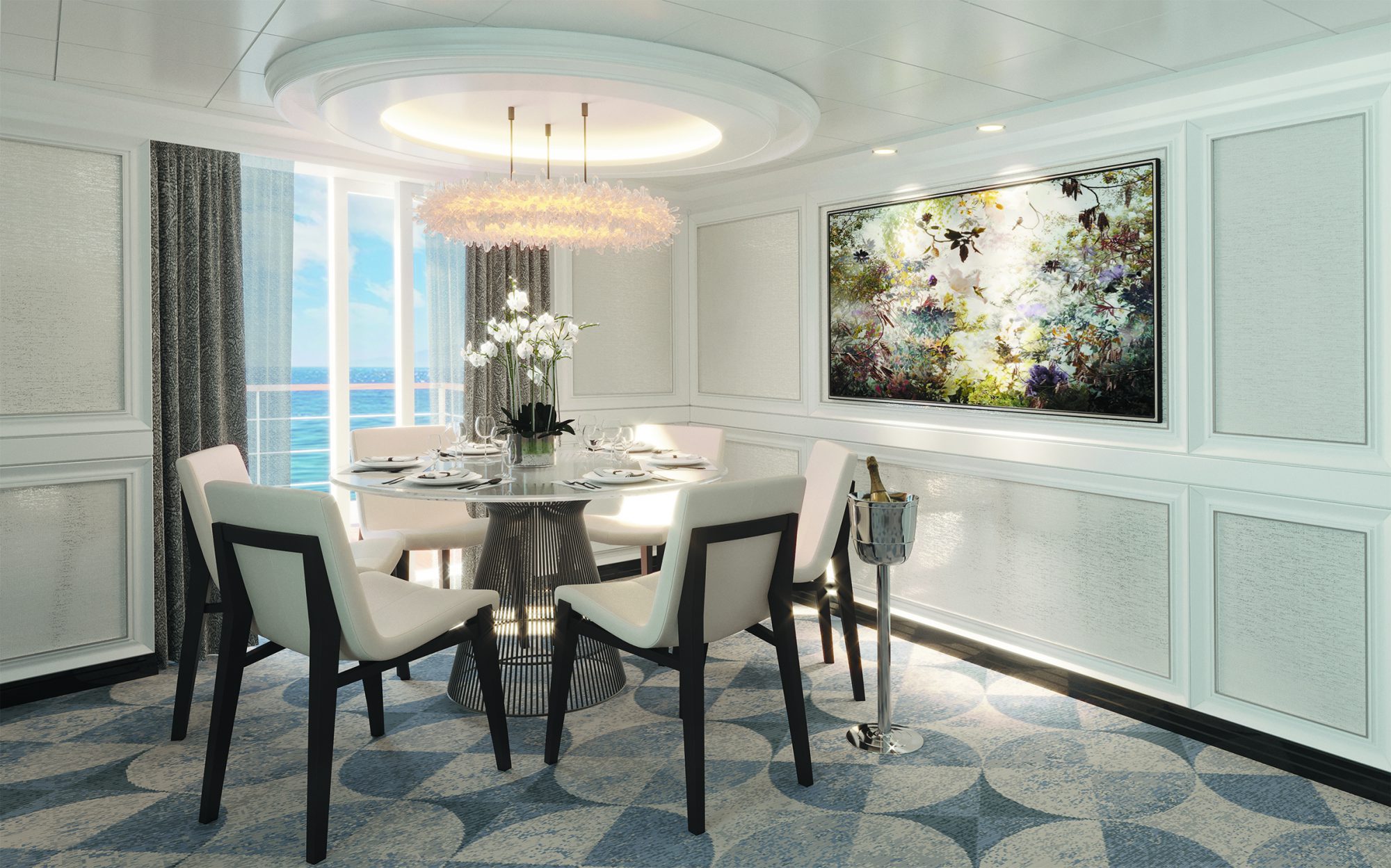 So schön wird die Seven Seas Splendor (mit vielen Bildern):Die Regent Suite wird die eleganteste Suite sein, die jemals auf einem Luxusschiff gebaut wurde.