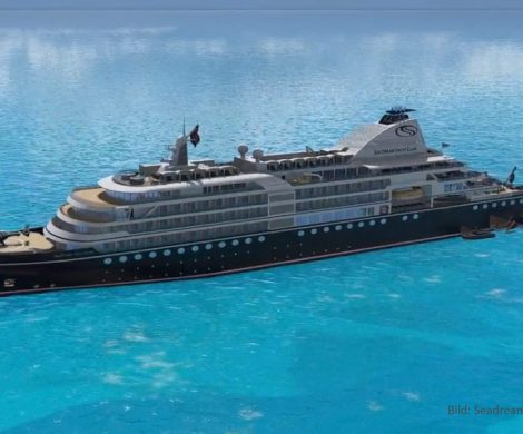 Sea Dream Yacht Club bekommt im September 2021 ein drittes Schiff, die Megayacht SeaDream Innovation mit einem Helikopter und Wasserflugzeug