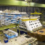 Am Freitag, 24. Mai 2019, steht die nächste Emsüberführung von der Meyer Werft in Papenburg zur Nordsee an: Die „Spirit of Discovery" fährt los