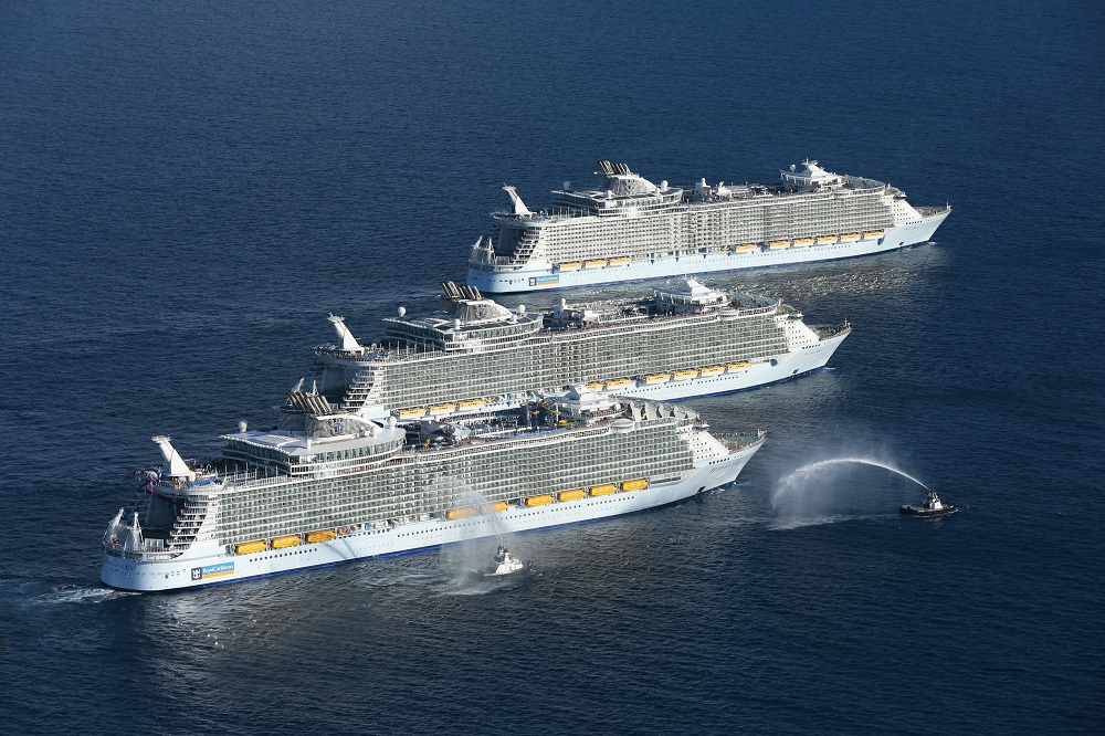 Royal Caribbean International feiert den Baubeginn des fünften Kreuzfahrtschiffes der Oasis-Klasse, in der französischen Werft Chantiers de l'Atlantique
