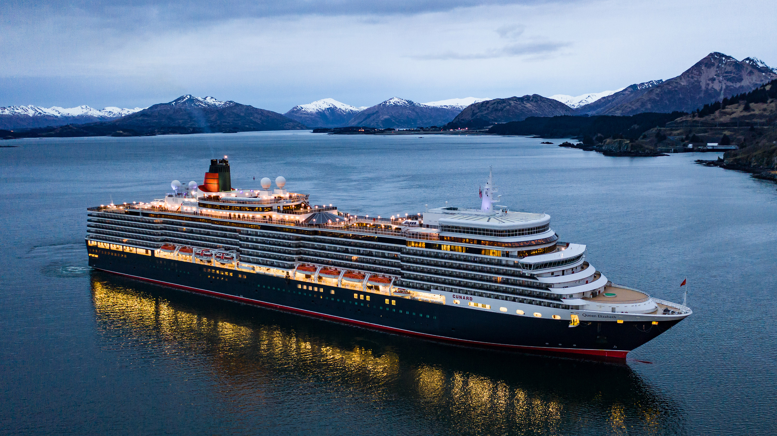 Die britische Traditionsreederei Cunard hat für 2020 das Alaska-Angebot mehr als verdoppelt und schickt die Queen Elizabeth für eine ganze Saison, von Juni bis September 2020,
