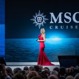 Bei der Taufe der MSC Grandiosa im Hamburger Hafen am 9. November wird Michelle Hunziker  durch den glamourösen Abend führen.