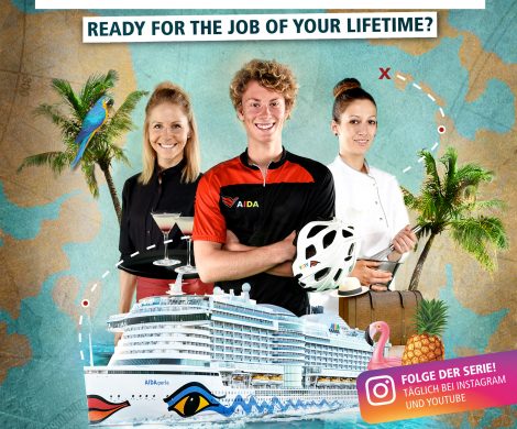 Mit der Videoreihe Crew Journey sucht AIDA Cruises neue Mitarbeiter in den sozialen Medien: Leben und Arbeiten an Bord potenzieller Bewerber wird gezeigt