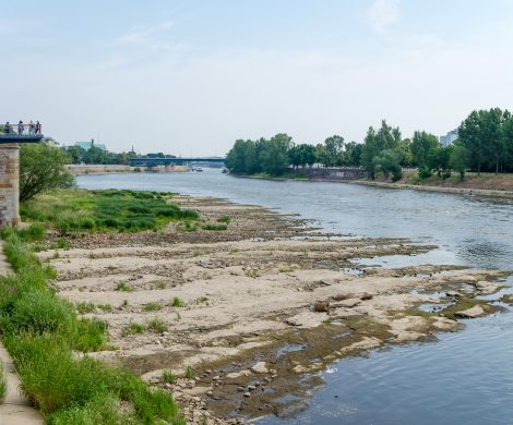 Extremes Niedrigwasser war im vergangenen Jahr so oft wie nie zuvor seit Beginn der Messungen in deutschen Flüssen: In Elbe und Oder hat im Jahr 2018 rund die Hälfte der Zeit Wassermangel geherrscht