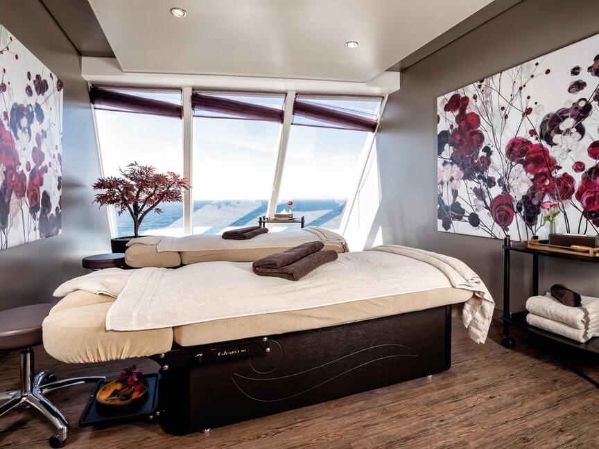 TUI Cruises hat nach Meinung von Experten derzeit das beste SPA auf See, für die Mein Schiff Flotte wurde der „World's Best Cruise Spa 2019“ verliehen.