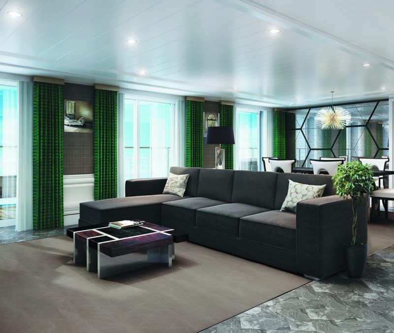 Die Luxus-Reederei Regent Seven Seas Cruises hat die Seven Seas Splendor für bis zu 750 Gäste und Suiten von 29 bis zu 413m² in Dienst gestellt