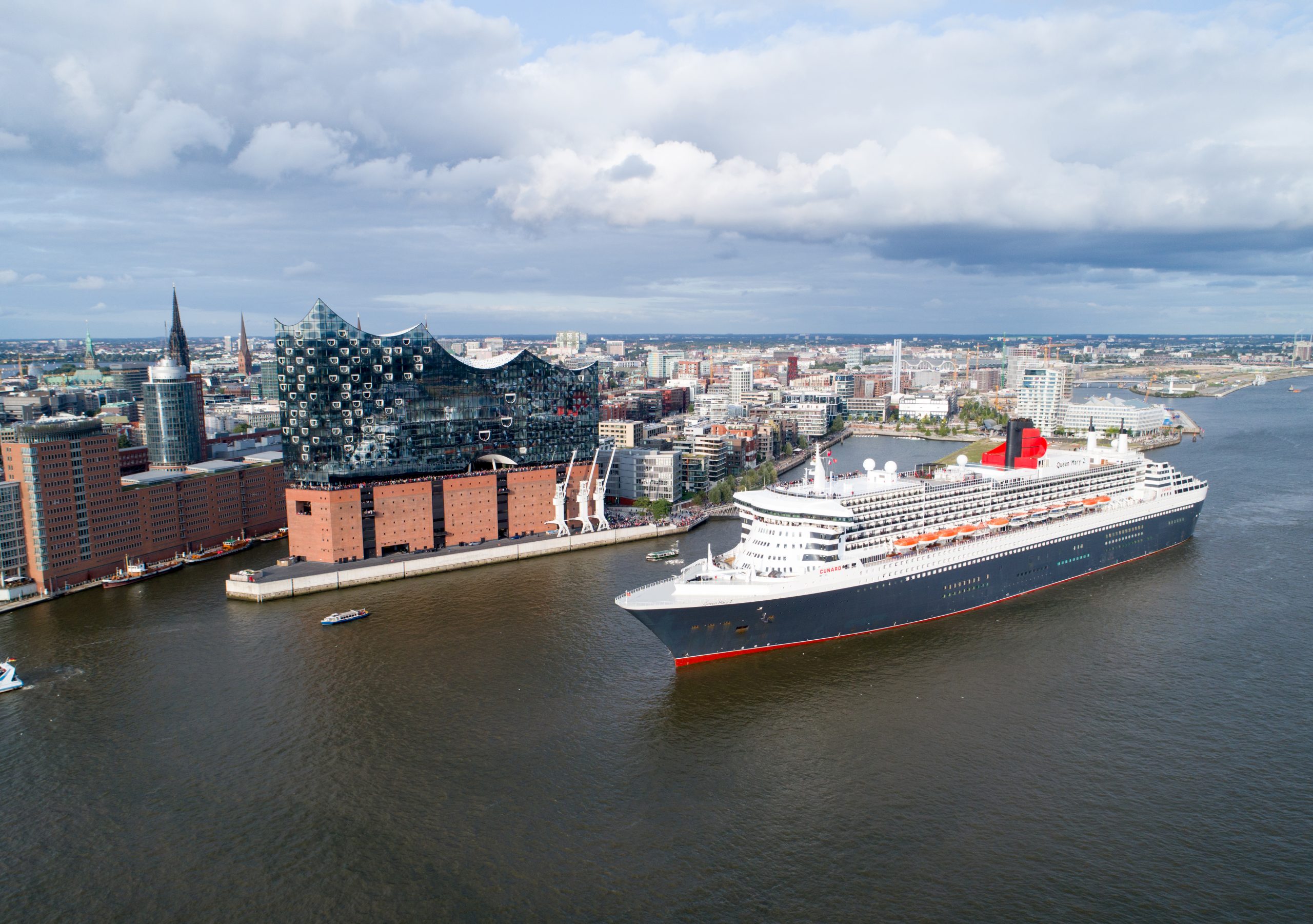 Cunard Line mit den drei Queens Queen Mary 2, Queen Elizabeth und Queen Victoria unterstützt die in Hamburg stattfindenden European Open.