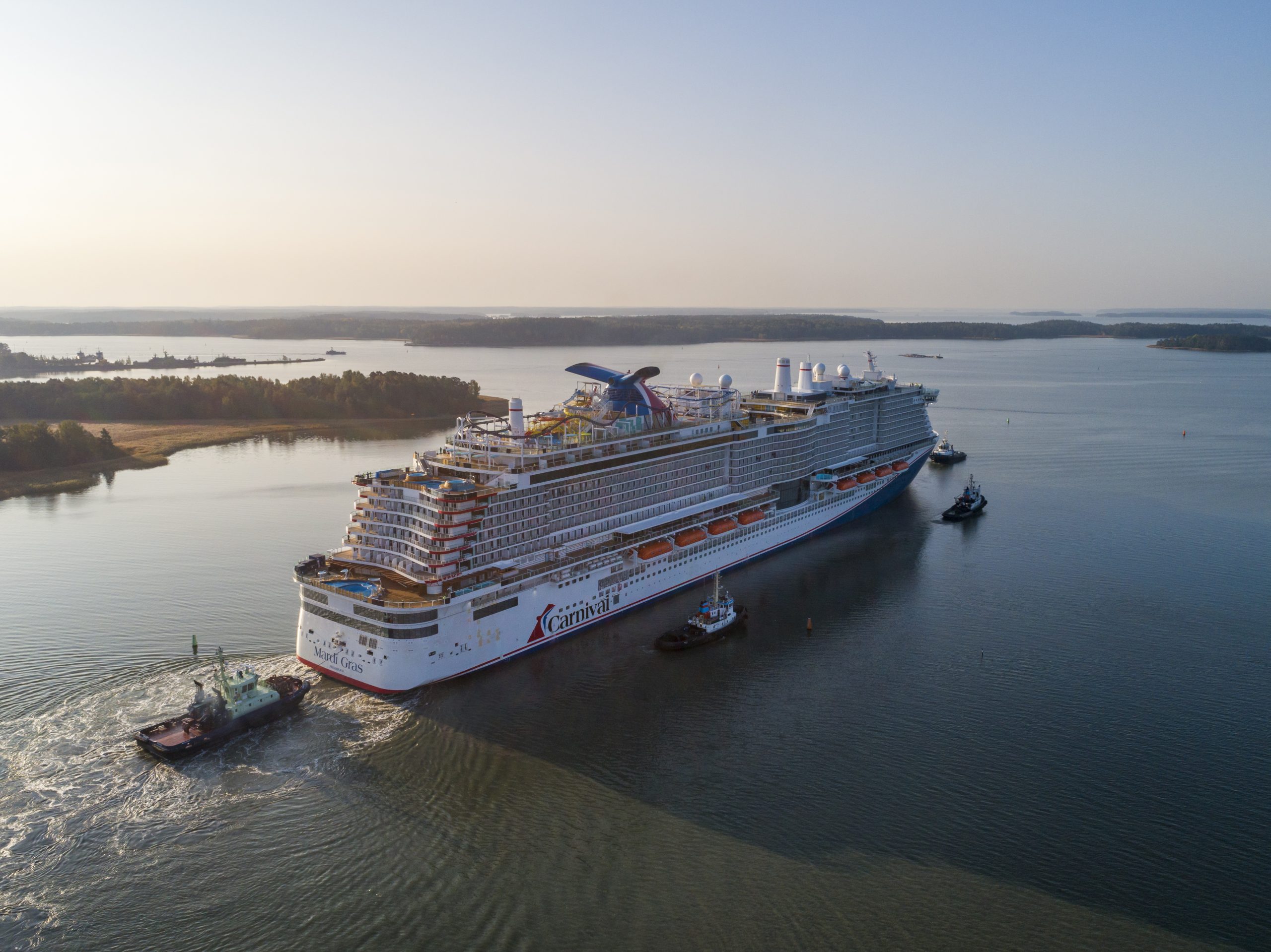 Die Mardi Gras von Carnival Cruise Line startet am 6. Februar 2021zu ihrer Jungfernfahrt - das erste LNG- Schiff der Reederei.