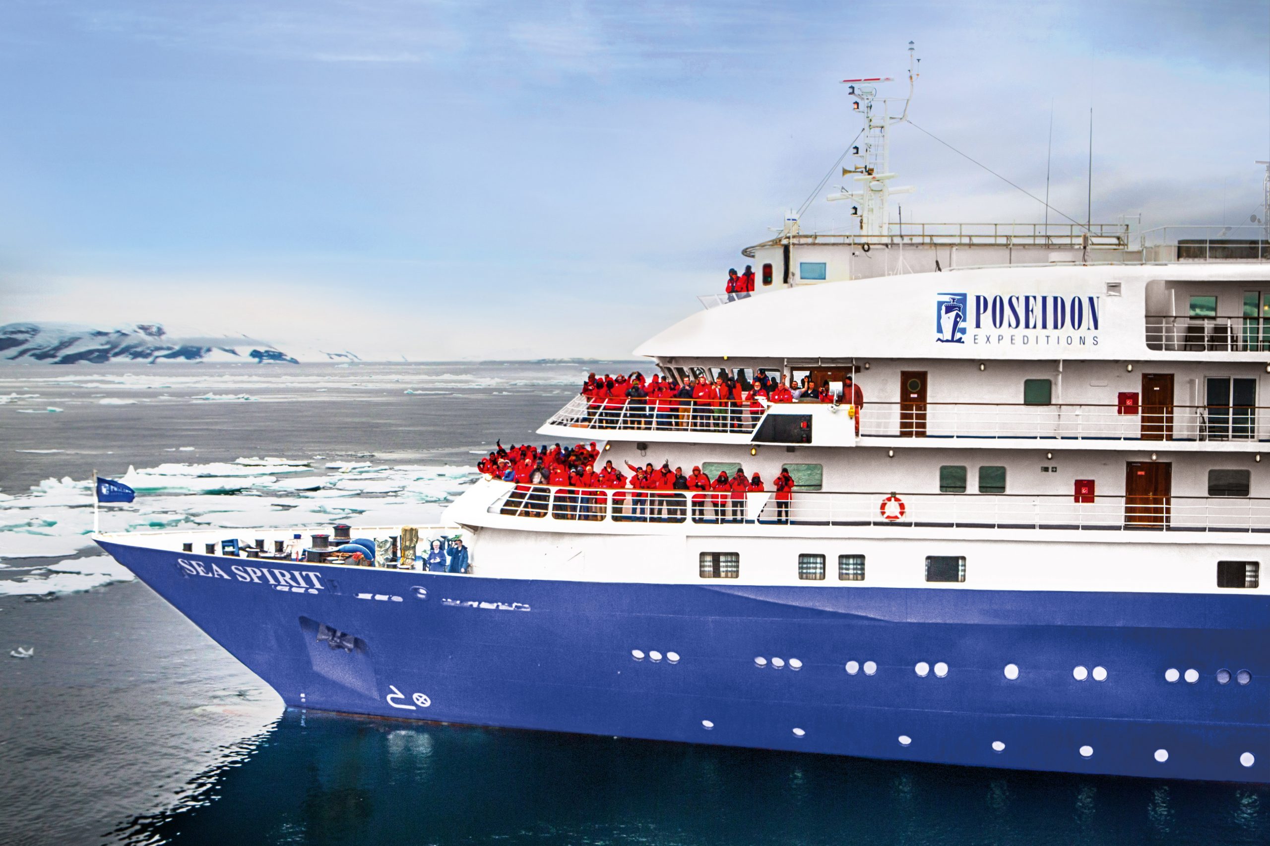 Poseidon Expeditions setzt in den Jahren 2022 und 2023 auf die Sea Spirit, ein kleines, Expeditionsschiff mit rund 100 Gästen.
