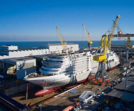 Das neue Schiff von Silversea Cruises, die Silver Dawn, hatte ihren Float-Out auf der Fincantieri-Werft in Ancona