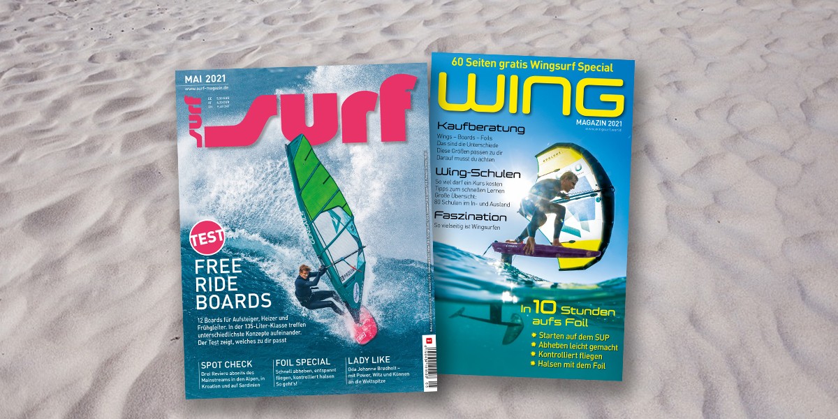 Das aktuelle Magazin SURF aus dem Delius Klasing-Velag liefert in einem 60-seitigen Wingsurf-Special viele Informationen und nützliche Tipps.