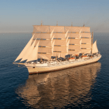 Die Golden Horizon, größtes Passagier-Segelschiff der Welt im regelmäßigen Einsatz, startet ab Mai zu einwöchigen Kreuzfahrten im Mittelmeer.